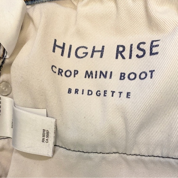 Lucky Brand 12 High Rise Jeans Crop Mini Boot Bridgette Womens Stretch - Picture 11 of 16